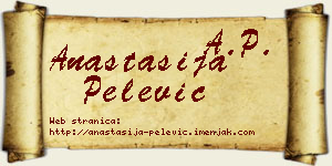 Anastasija Pelević vizit kartica